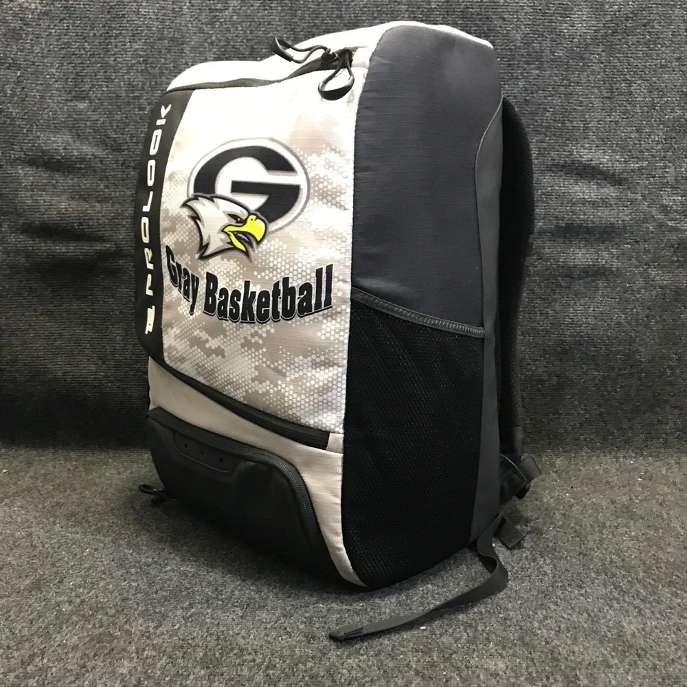 PROLOOK Sports Gray Collegiate Basketball Team‎ Bag Black Camouflage Backpack